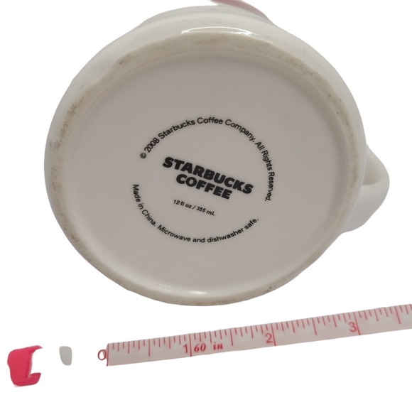 Starbucks Coffee Mug Red Bird 2008 Starbucks Coffee Company 12 Oz EUC - Picture 11 of 11